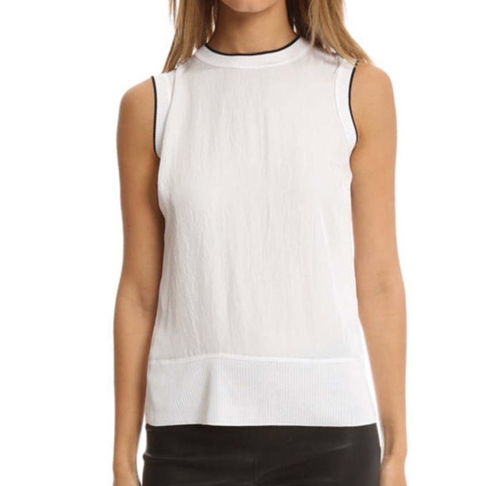 rag & bone Abby Tank Blouse Sleeveless White NWT